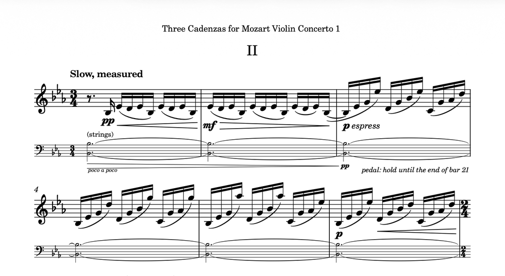 Cadenzas for Mozart Violin Concerto I Cadenzas for Mozart Violin Concerto I